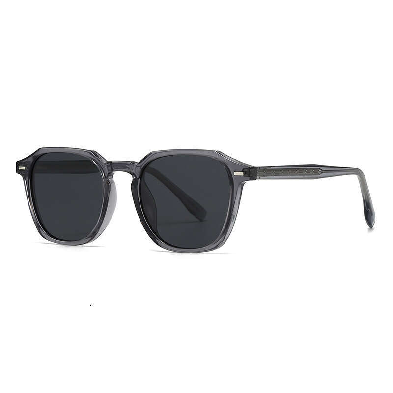 New Model Thickness Polarized Men 's Round Frame Women 's Sunglasses Casual Driving Trendy Sunglasses