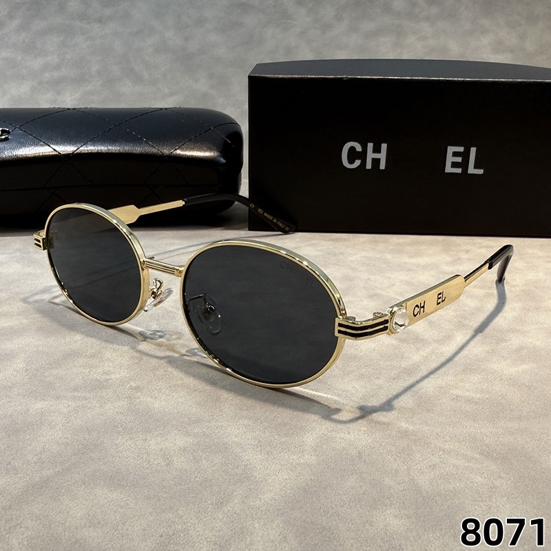 CC Designer sunglases for mens Women cat eye Unisex Designer womens Goggle Beach Sun Glasses classic black Frame luxury design UV400 With Box