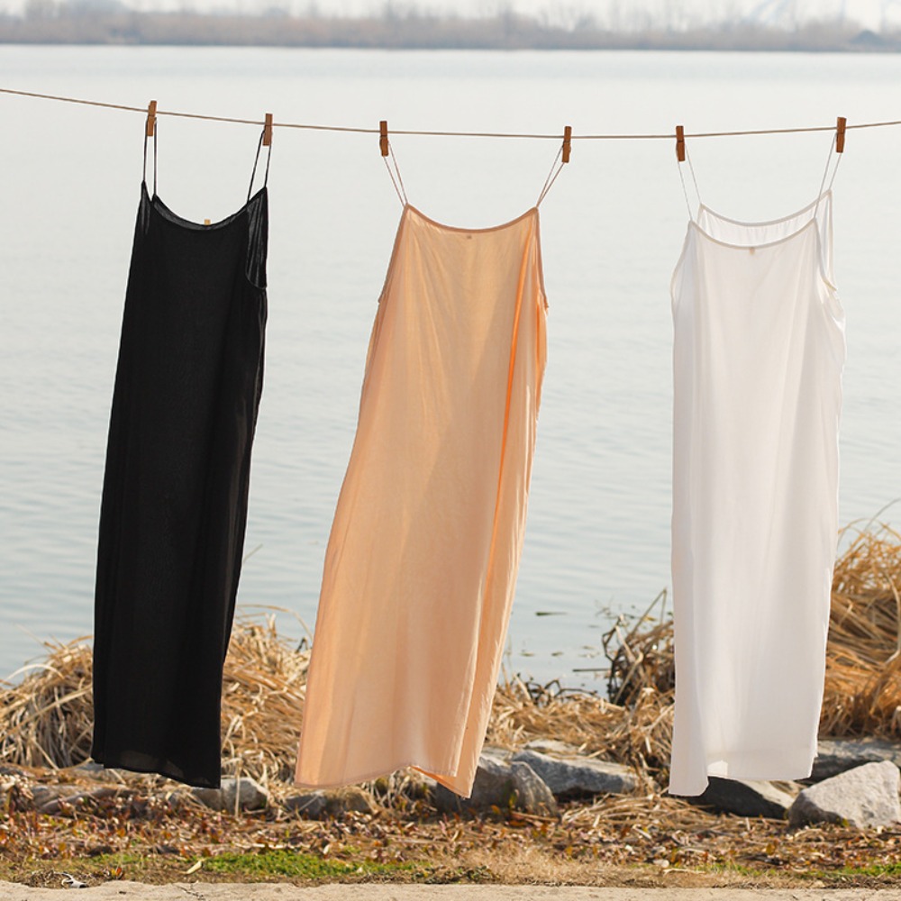 (81) Nouvelle robe d'été à bretelles, robe mi-longue