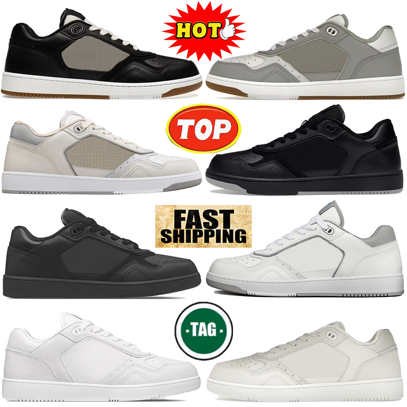 Designer BBB shoes 27 low casual shoe mens flats di0rs Galaxy Leather Grey Uptown White Black luxury men sports sneakers women fashion trainers