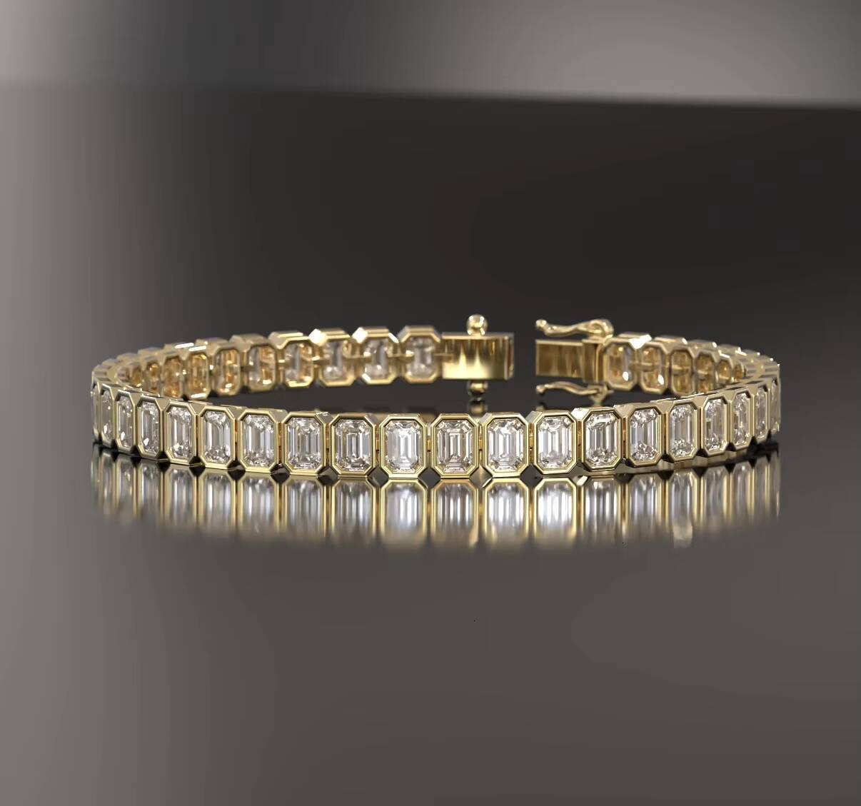 Timeless Moissanite Tennis Diamond Bracelet for Women Sparkling Round Stones Elegant Sleek Design Fine Jewelry