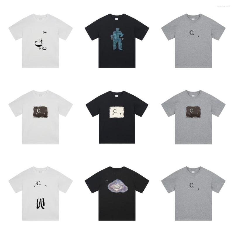 Men's T Shirts Designer CP Printed T-shirt Casual Fashion High Street Simple Tees Round Neck Breathable Cotton Versatile Tops Summer
