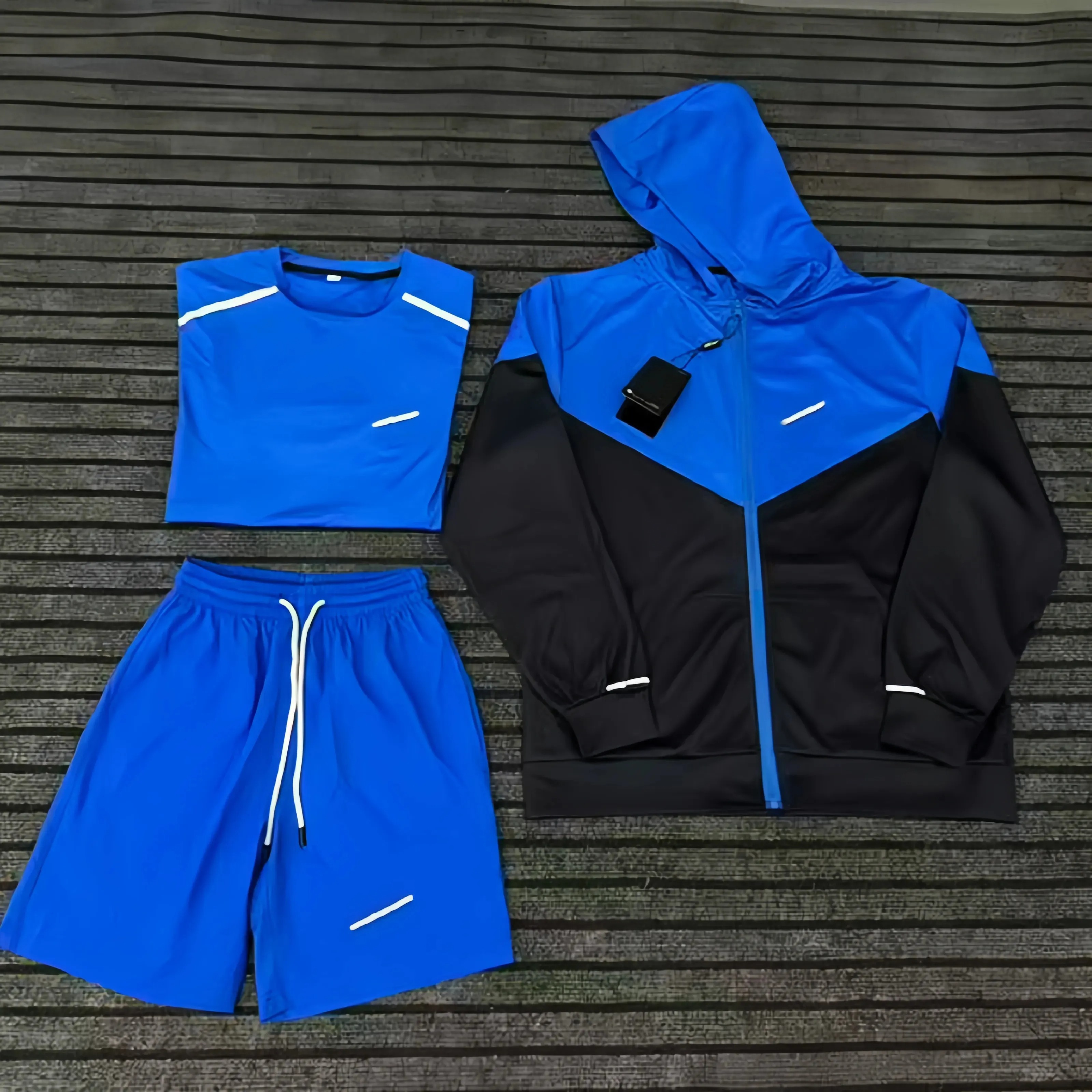 Designer Monterex Tracksuit Mens Kid Tech 3-pieces Monterex Set Sports Track Suit Shorts and Tshirt Set Quick Dry Sportswear Gym Set Men Monterex