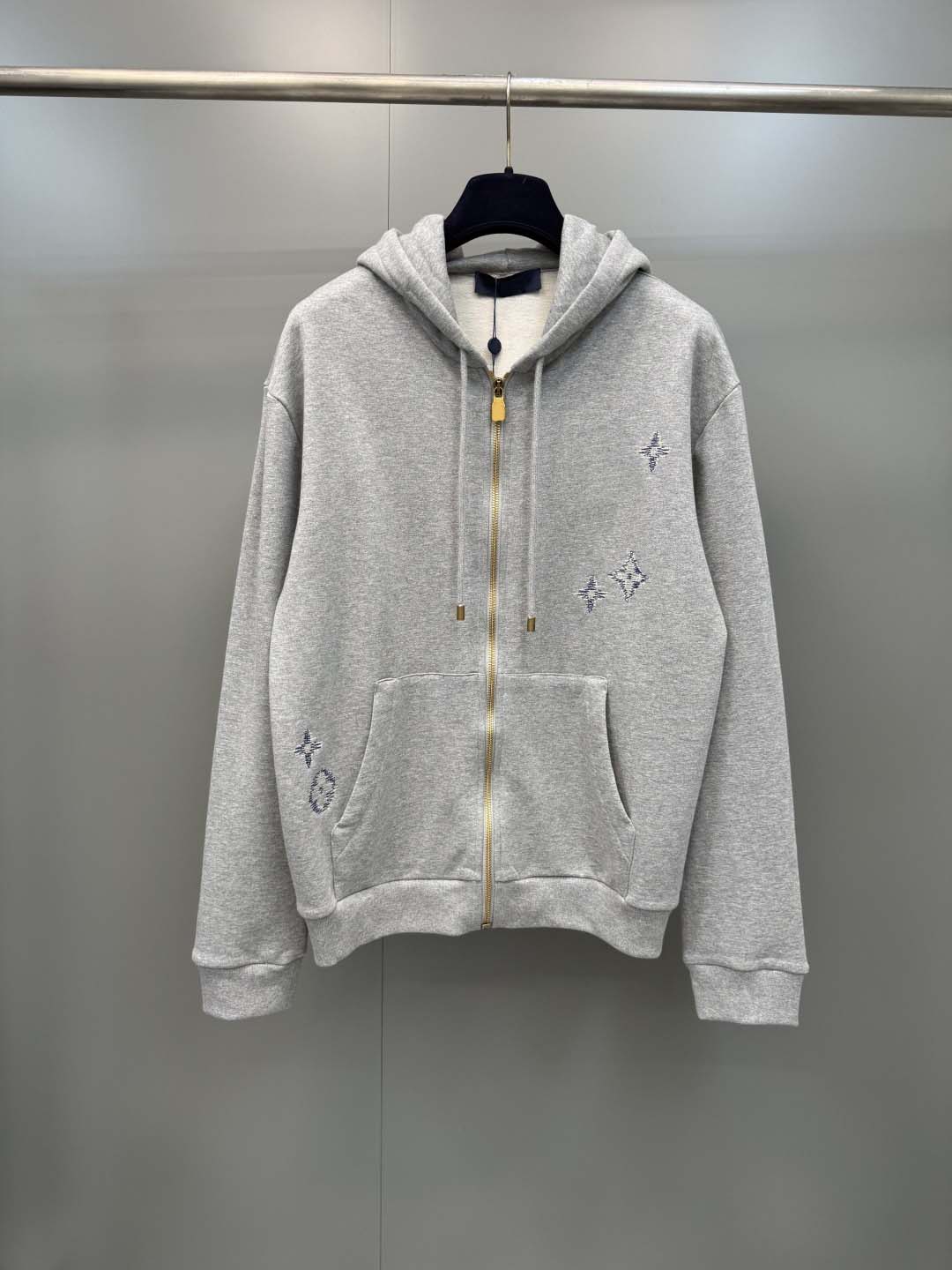 2026 Autumn New Designer Hoodie Fashion Embroidery Design US Size Mens Highend Brand Casual Zipper Hoodie
