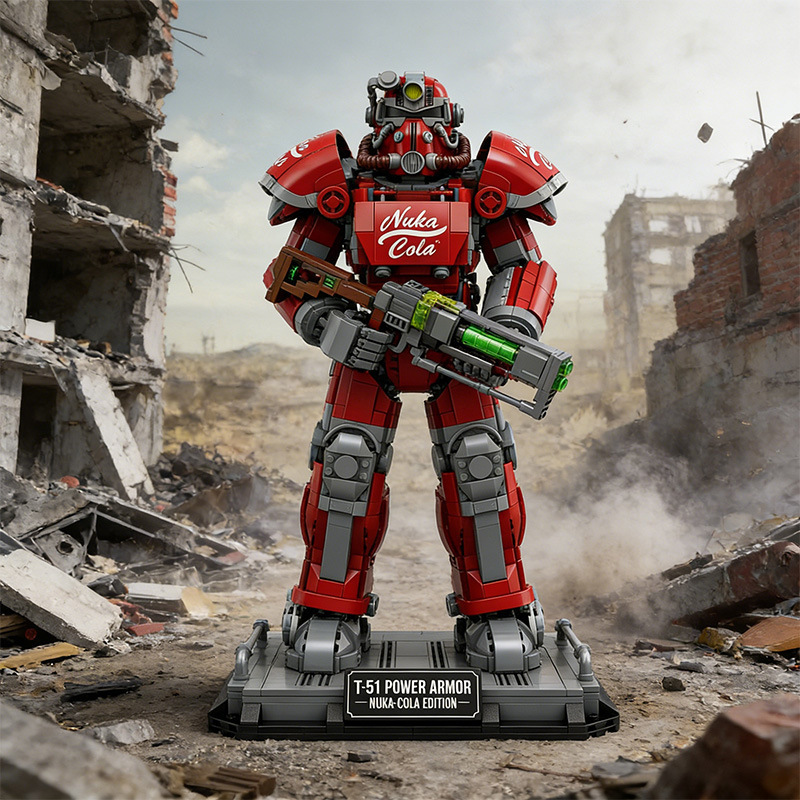 Sci-Fi Armored Warrior Building Blocks Model-image-1108158980