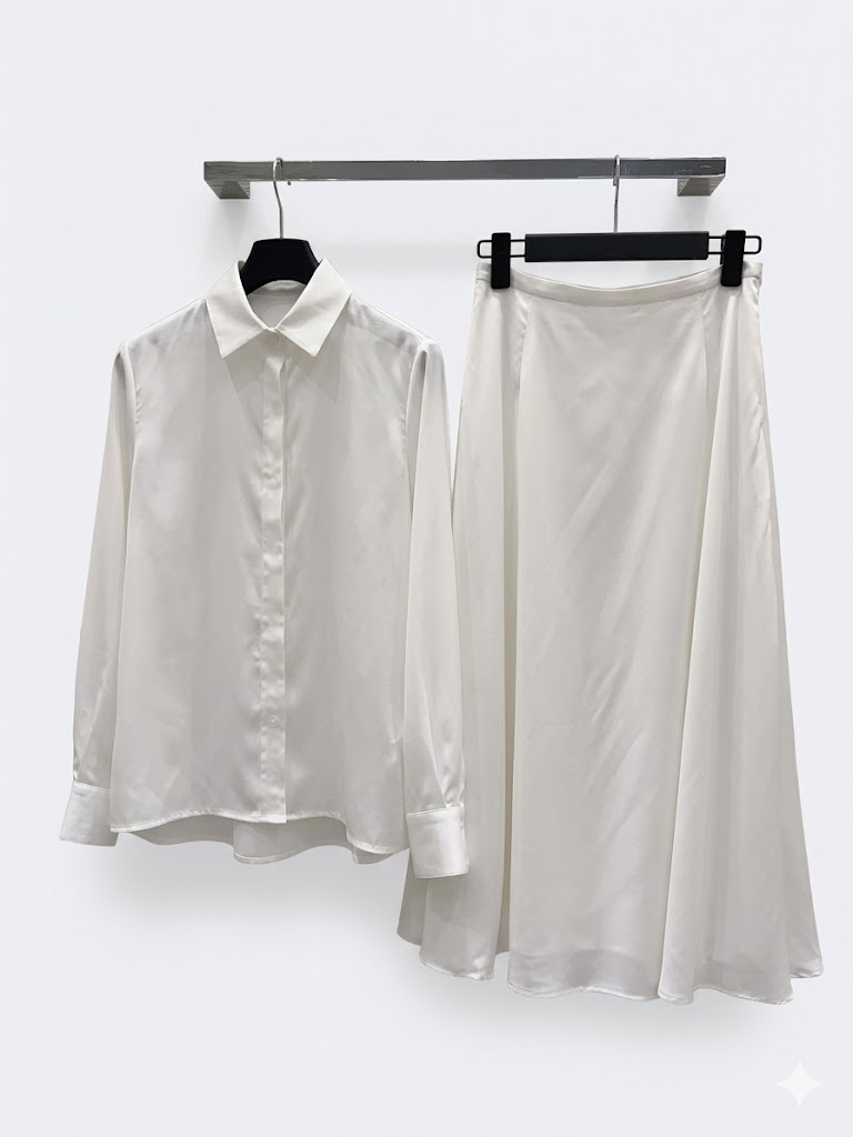 Fashion Trend Ensemble deux pièces robe avec jupe supérieure-D