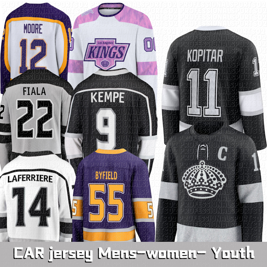 Los Angeles King Hockey Jerseys #99 Gretzky C #11 Kopitar C #22 Fiala Hockey Jerseys Drew Doughty Adrian Kempe Hockey Jerseys-image-940819175