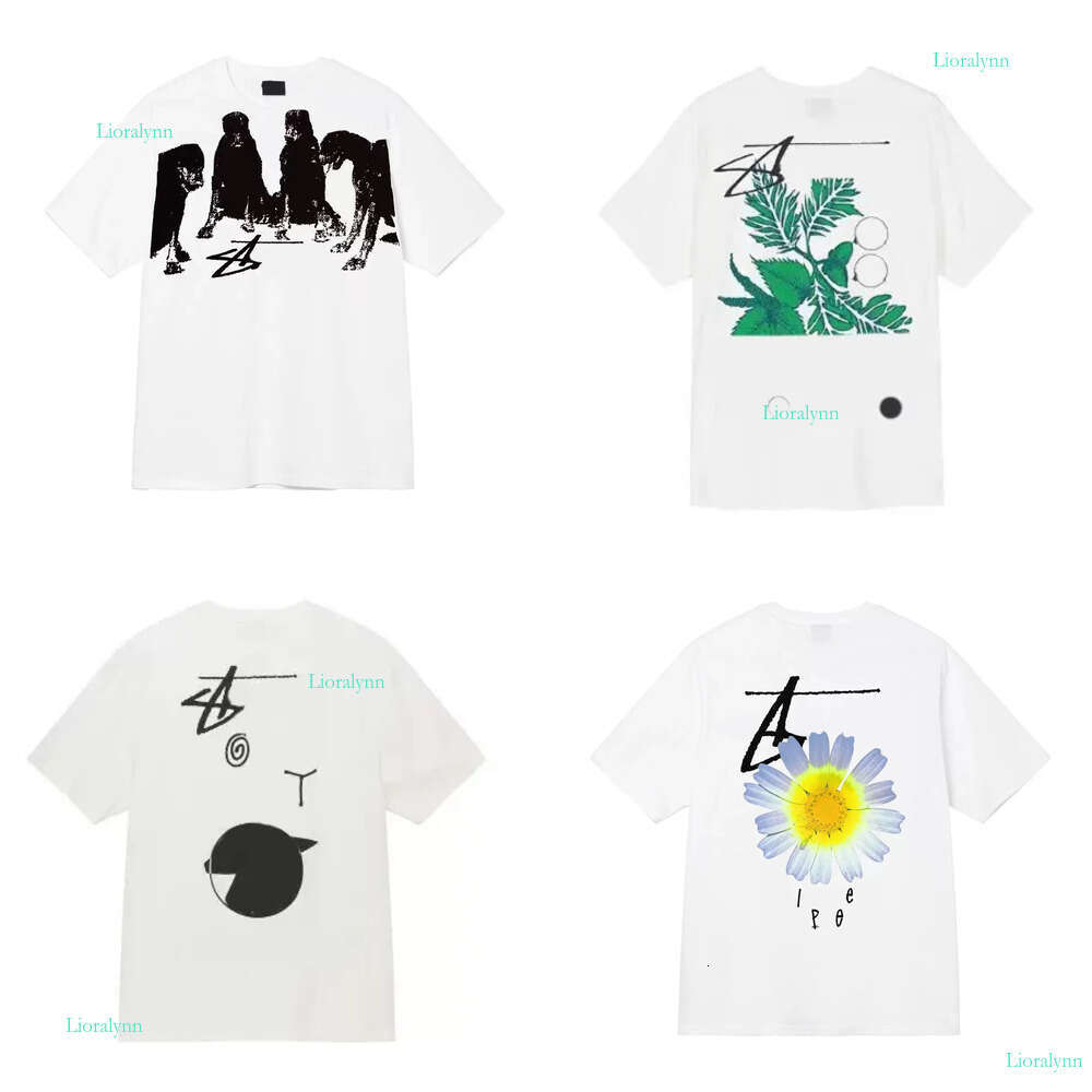 stuyshirts Cotton High Quality Designer T Shirt Classic Letter Graphic Tees Billiard 8 Shirts Loose Short Sleeve Stu T Shirts Men Tshirts 9a