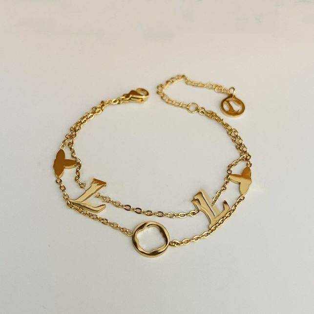 Designer Charm Bracelets Femmes Vintage bracelet LVs vieille fleur Chaîne à main en or Bracelet manchette classique Bijoux de mariage élégants po
