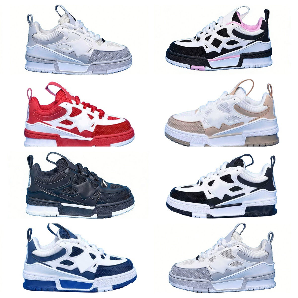 Designer Skate Kids Trainer Shoe For Boy Girl Sports Mesh Low Cut Collaboration Fragments Military Infant Toddler Trainers Athletic Sneaker