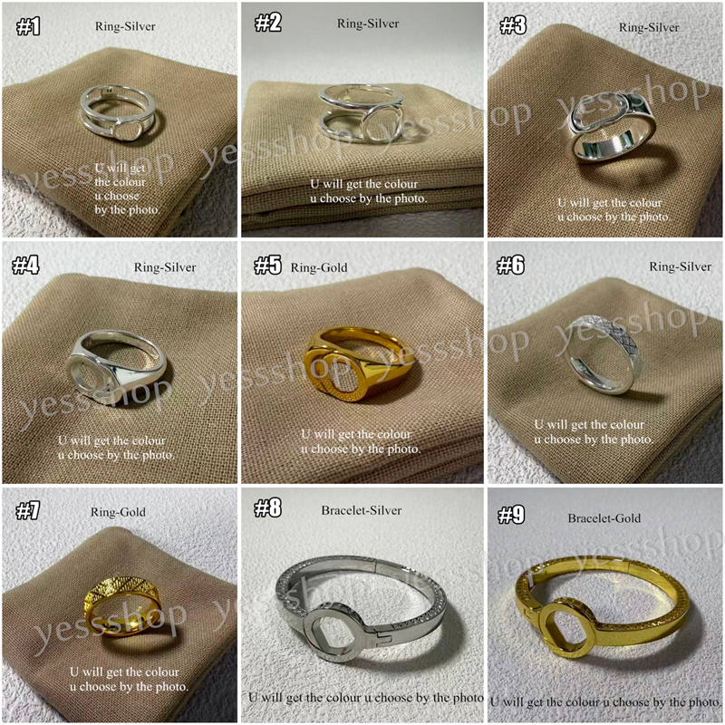 (Veuillez faire la distinction entre la taille de la bague et la taille du bracelet) Bracelet à la mode pour femmes, bagues de couple avec boîte-