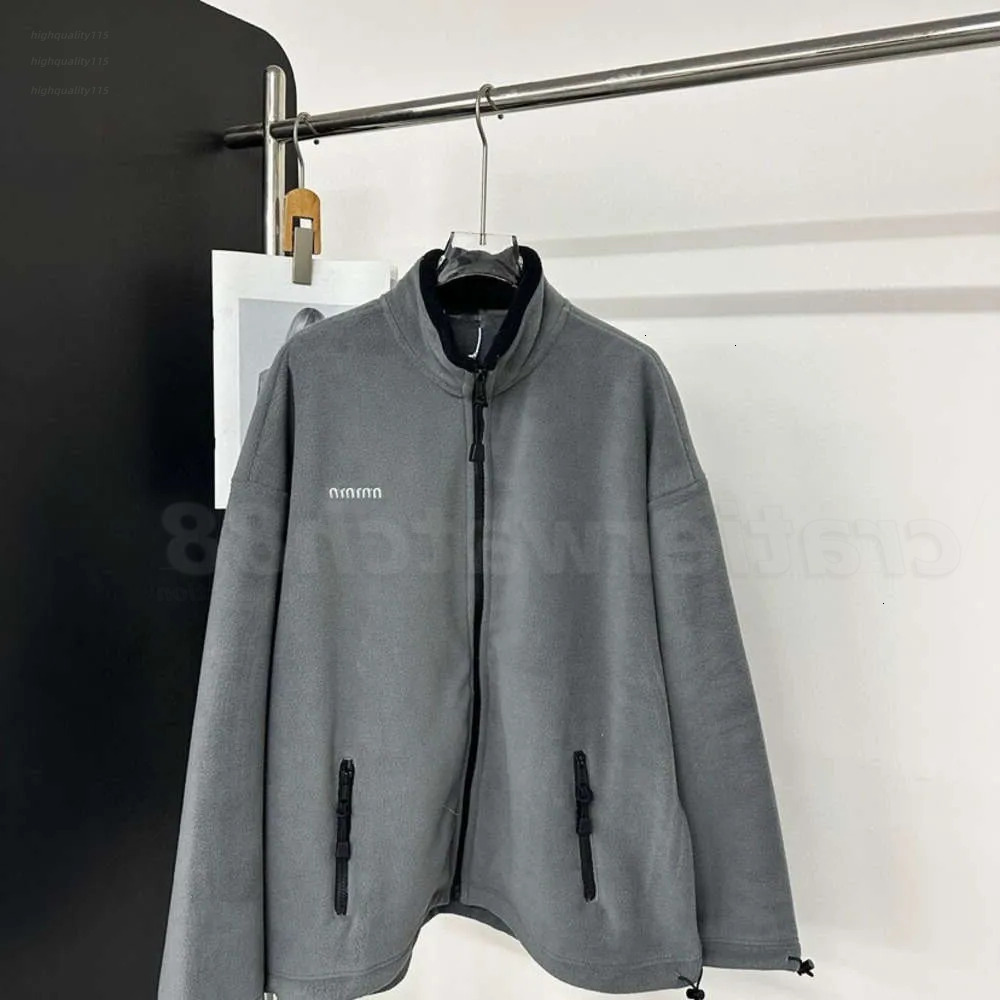 Miu Jacket Womens Jacket Designer Tech Fleece Jacket Designer Drawstring Winter Sport Jacket For Women & Men - Black Pattern Sweater Youth Style 0C2