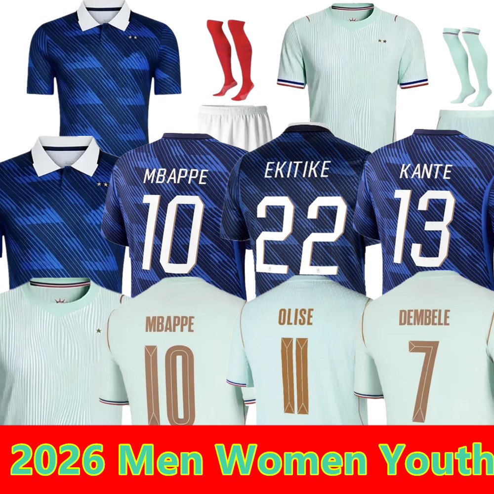 2026 France finales Maillots MBAPPE de football Soccer Jersey OLISE French Football shirts kit hommes enfants MEN kids DEMBELE