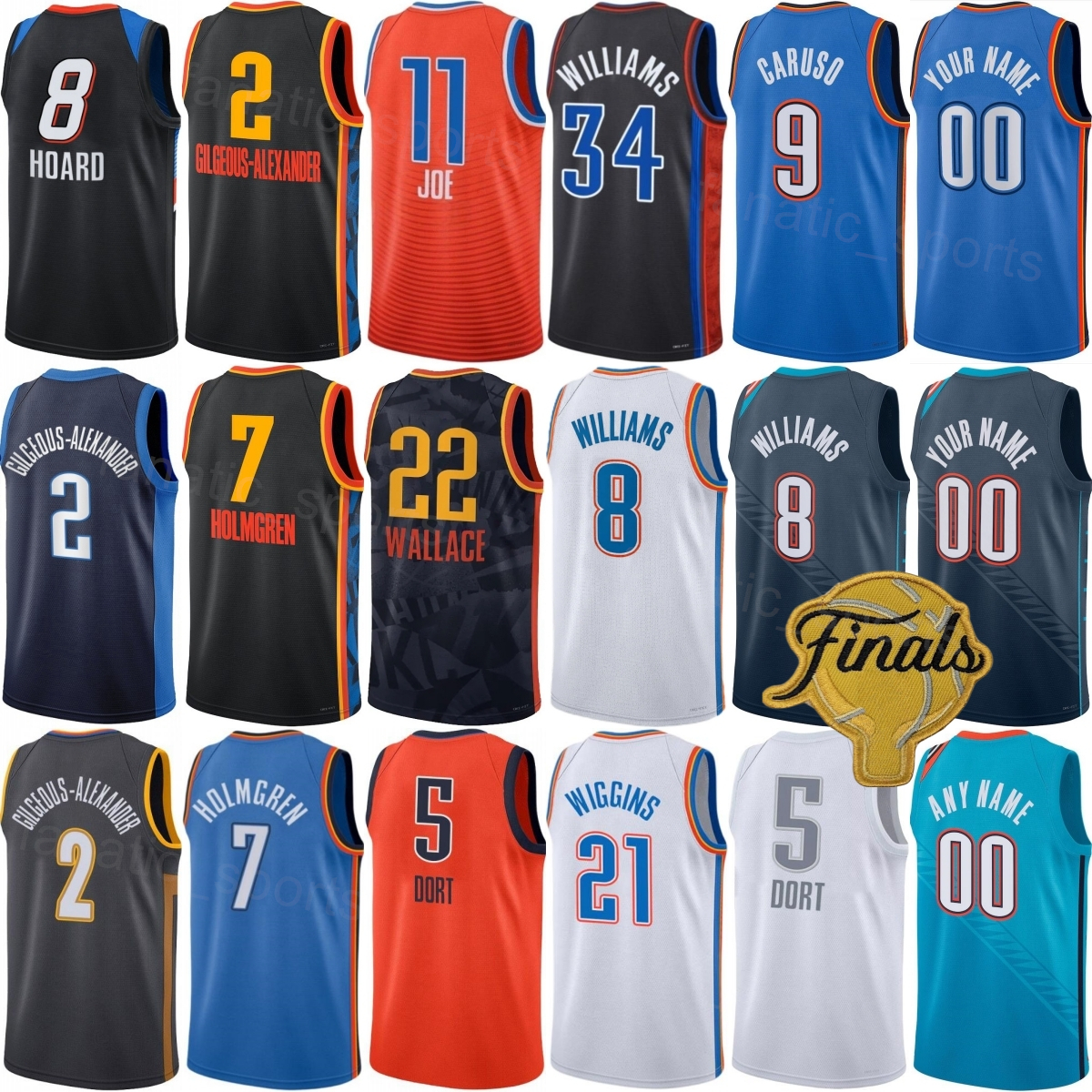Print Basketball Isaiah Joe Jerseys 11 City 2026-2027 Jared McCain 3 Shai Gilgeous-Alexander 2 Chet Holmgren 7 Jalen Williams 8 Ajay Mitchell 25-image-785747788