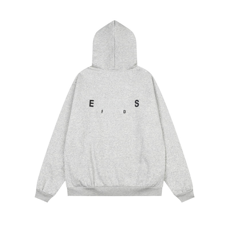 Felpa per streetwear Felpa Es3 unisex di tendenza con design elegante scritte Felpa con cappuccio casual oversize da donna con stampa di lettere min