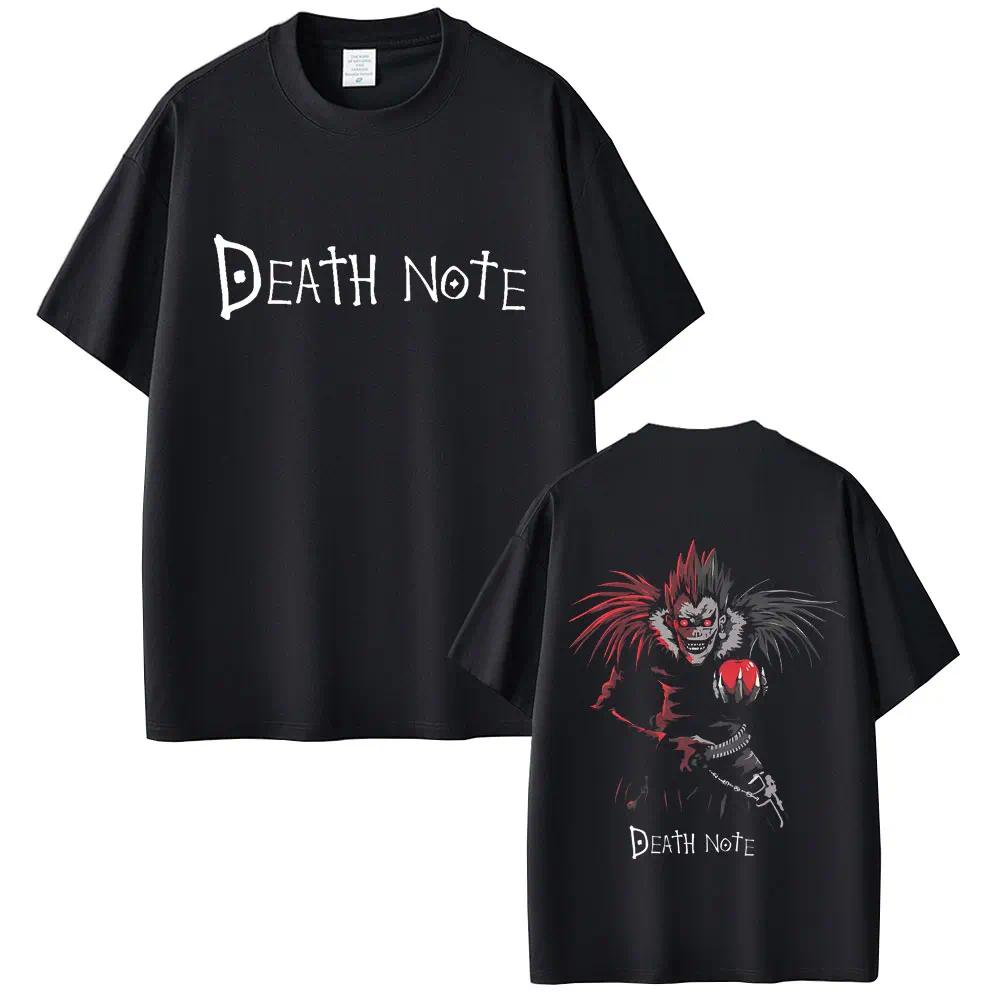 Anime Death Note Ryuk Graphic T Shirt Men Clothing Fashion Vintage Oversized T-shirts Men's Cartoon Manga Merch Streetwear