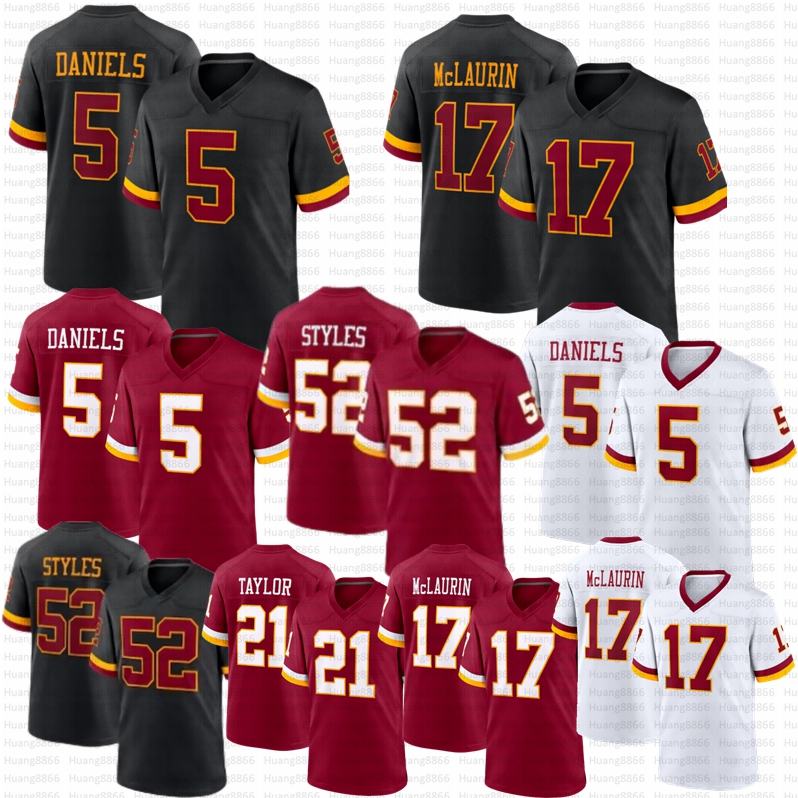 2026 New WashingtonS Jayden Daniels Commanders Jersey Sonny Styles Terry McLaurin Mike Sainristil Sean Taylor Frankie Luvu Football Jerseys-image-918395063