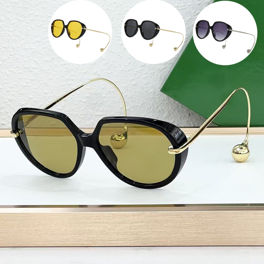 Luxury Designer Sunglasses for Women Pendant Designer Men Womens Quality Oversized Pilot Sun Glasses Zonnebril Lunette De Soleil Gafas