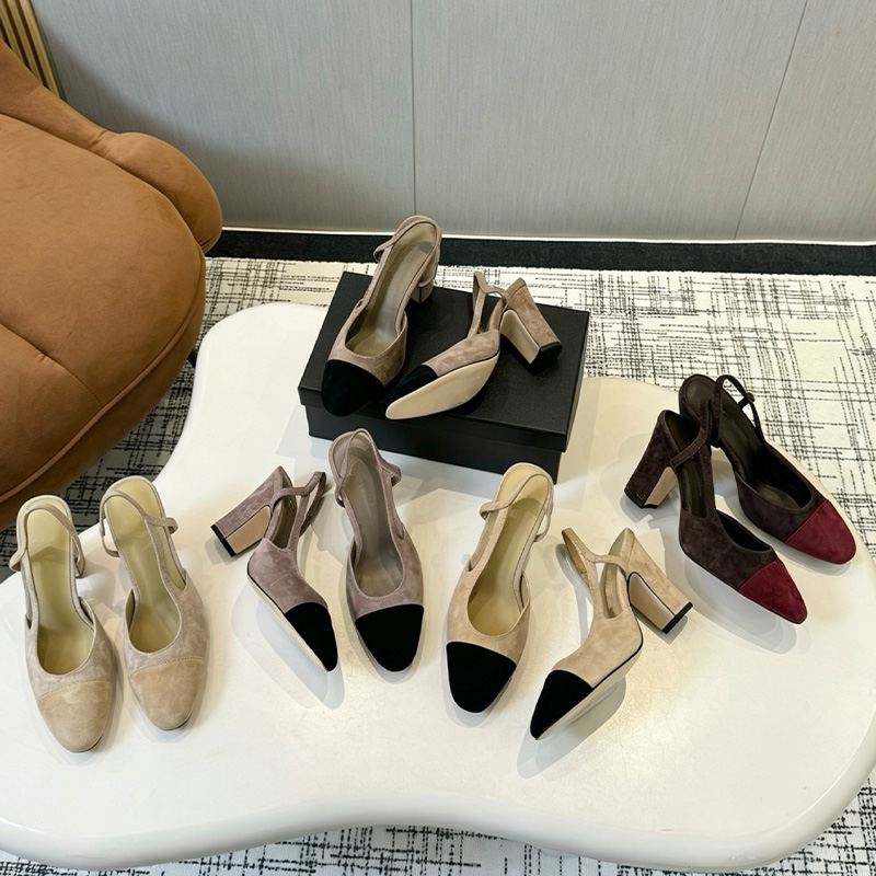 New Platform designer sandals Classic High Quality Leather sole 9cm Womens wedding dress shoes summer thick heels round head slides 100% cowhide-image-996440324