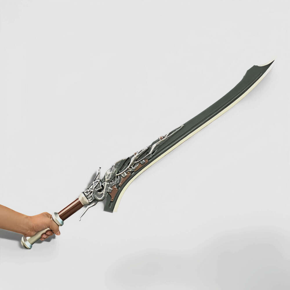 Fantasy Demon Warrior Weapon Prop Set, Non-functional PU Foam Swords-image-1108460236