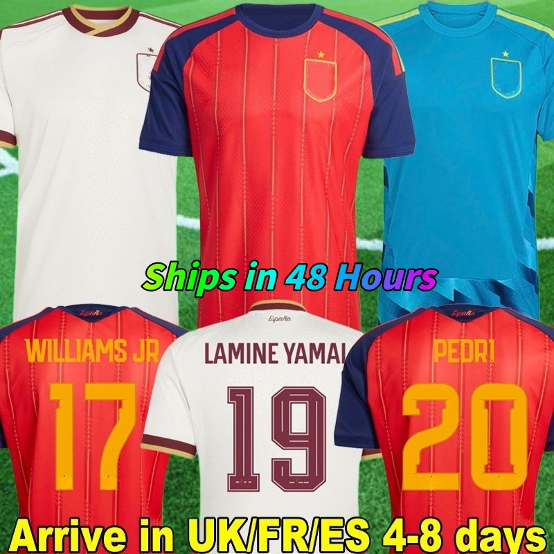 2026 2027 Spain Home Away Soccer Jersey World Cup PEDRI LAMINE YAMAL GAVI RODRI OYARZABAL MORAT FERRAN CARVAJAL Football Shirt 25 Men Kids Kit Ca-image-955642948