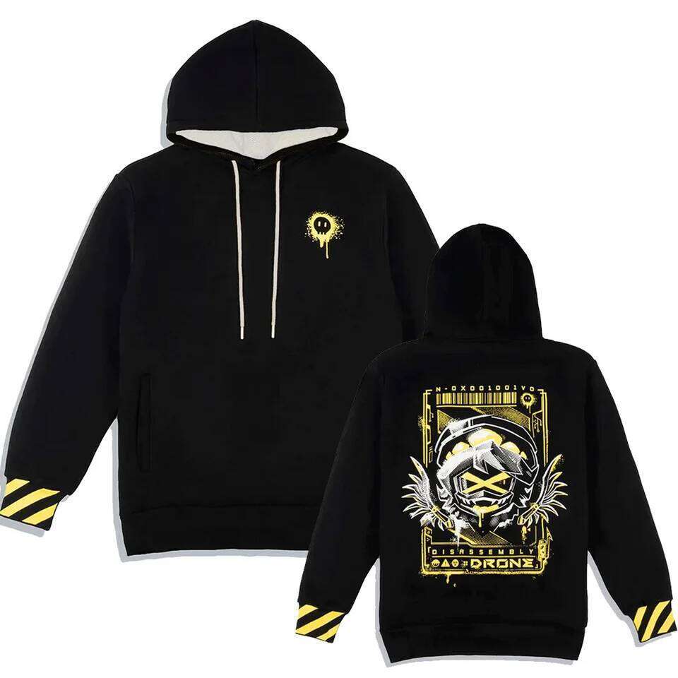 N Murder Drones capuche cosplay homme hiver polaire sweats à capuche à manches longues poche ample unisexe Streetwear Hip Hop hommes hauts