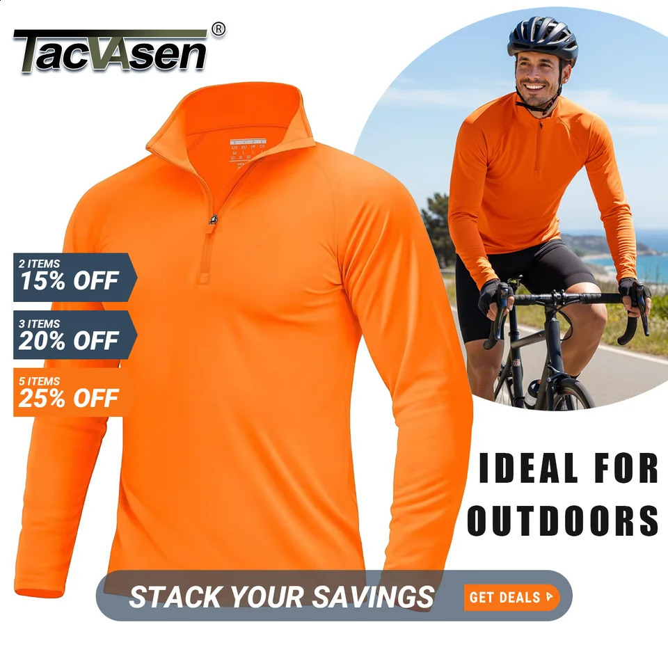 TACVASEN UPF50 UV Protection T Mens Lightweight Long Sleeve Quick Dry Fishing Shirt Outdoor Hiking Workout Rash Guards 260530BJ 5d