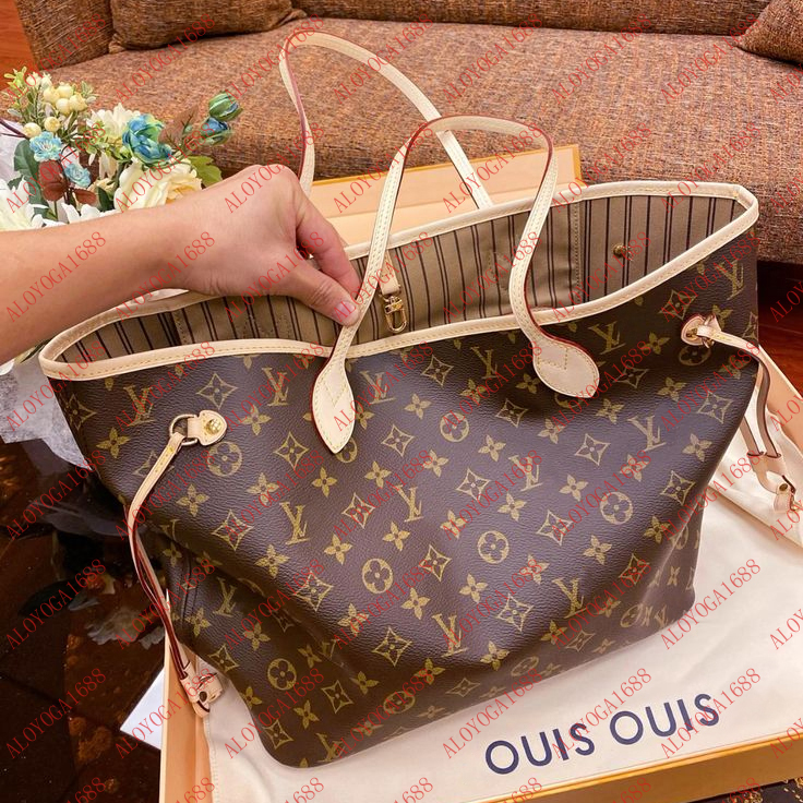 Designer Shoulder Bag Women Large Fashion Luxury Brown Tote Bag MM GM Genuine Leather Handbag 10A High Quality Ladies Crossbody Woman Bags 32 42CM N