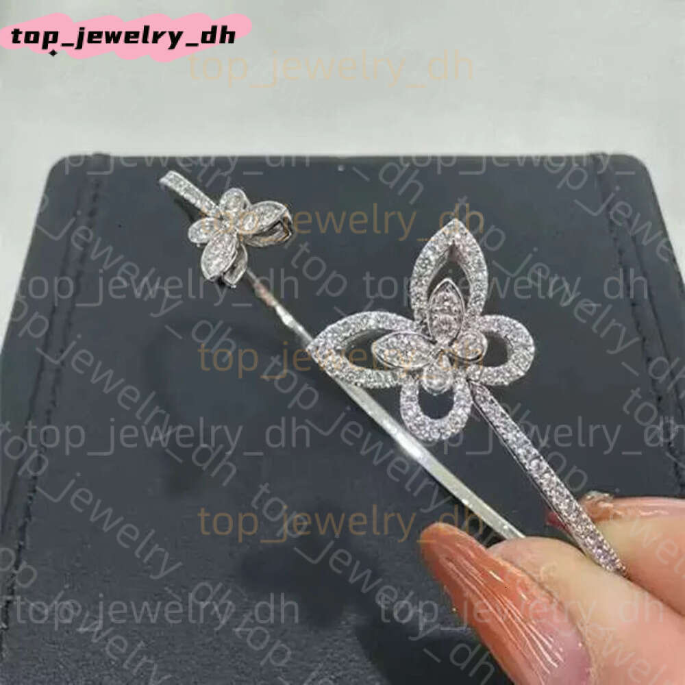 Fashion Graffbracelets Sweet Butterfly Designer Bracelets Women Elegant Temperament Moissanite Shining Popular Jewelry Luxury Grafflies Butterfly Je