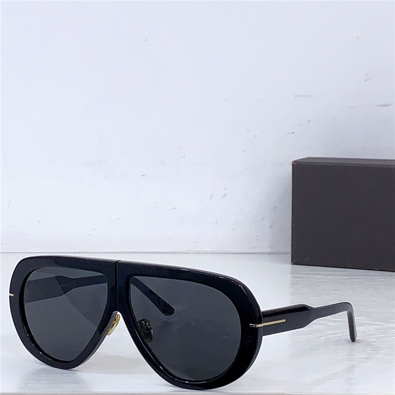 Nouveau design de mode lunettes de soleil pilote surdimensionnées 0836 monture en planche d'acétate style simple et populaire lunettes de protect