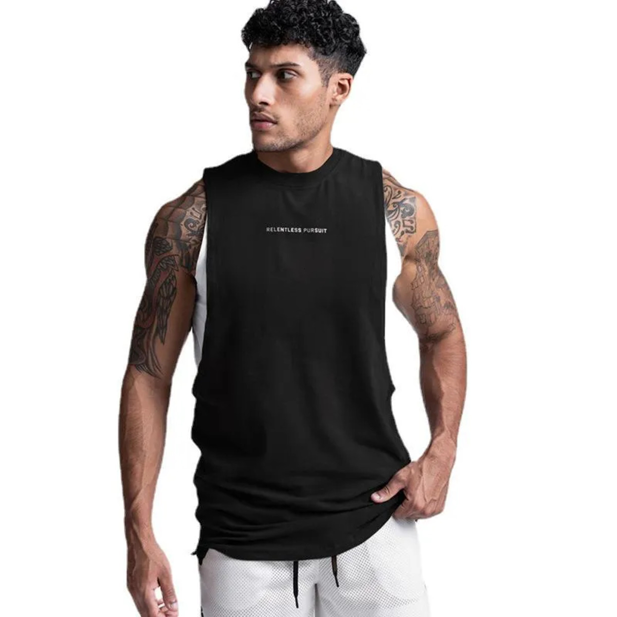 2026 Football New Soccer Jersey Gym Clothing Summer Men Back Heart Fashion Loose Size Solid Color Fast Drying Breathable Exercise Fitness Clothes Tu