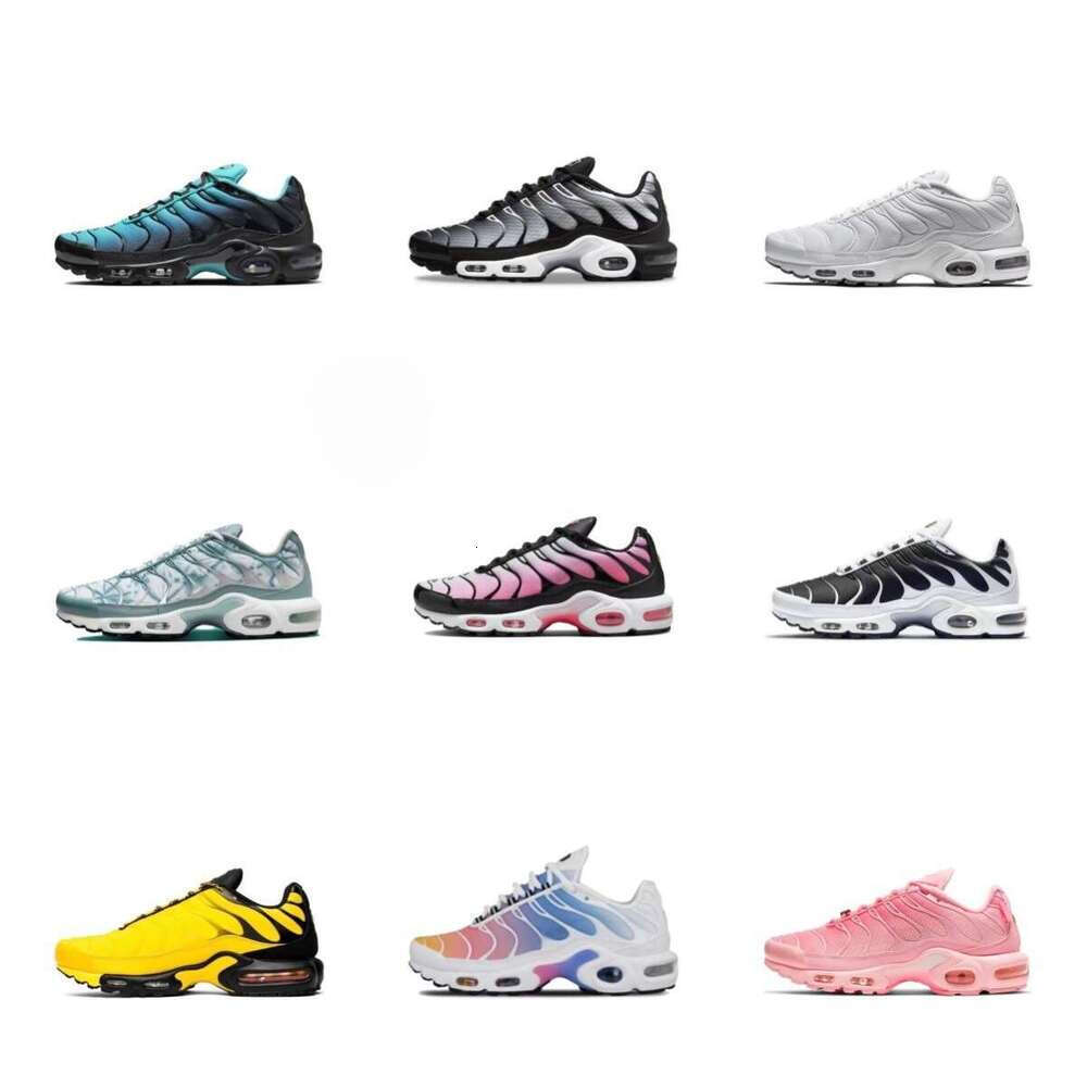 Designer shoes Luxury All Pink small airbag Cushion TN Running Sneakers Breathable Mesh Upper Chunky Retro Trainers Non Slip Athletic Shoes For Wome