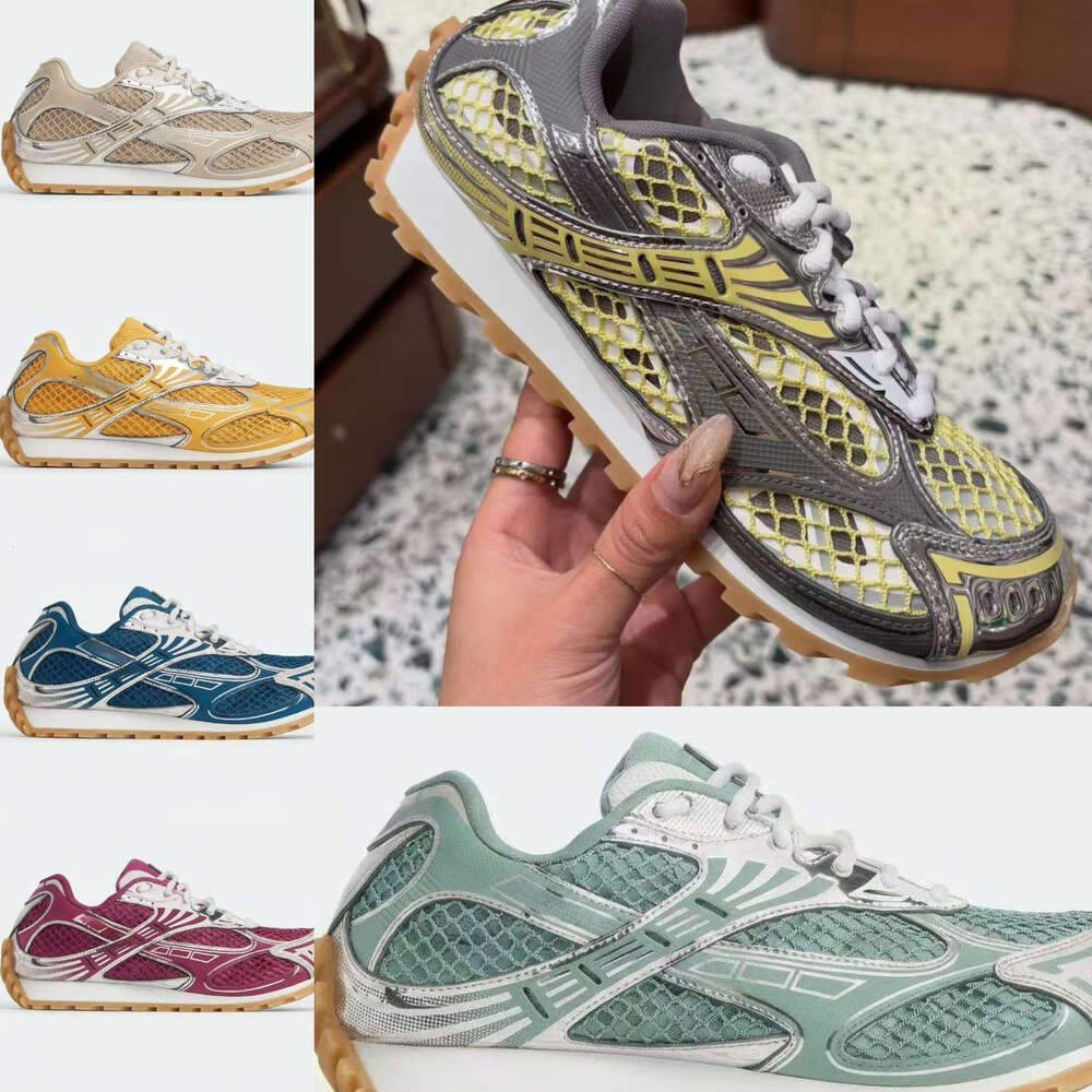 7A Designer Orbit Running Sneaker Mans Womens Luxury Trainers Leather Mesh Nylon Fabric Sneakers Shoes