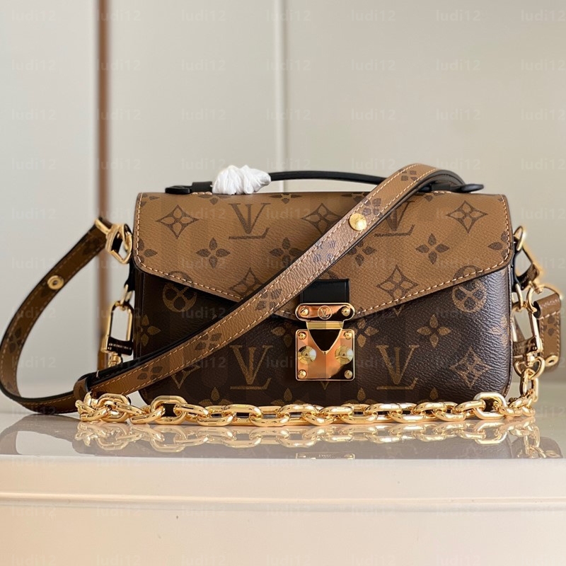 Must have pochette metis bag Womens crossbody shoulder bag designer handbag mirror quality leather chain bags Luxury messenger bag must have wallet