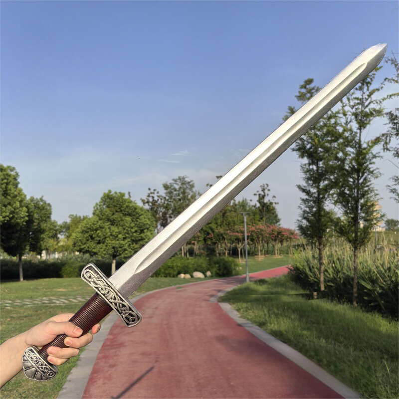 Medieval PU Foam LARP Sword, Unsharpened 97cm Safe Prop for Halloween & Role Play-image-1108399128