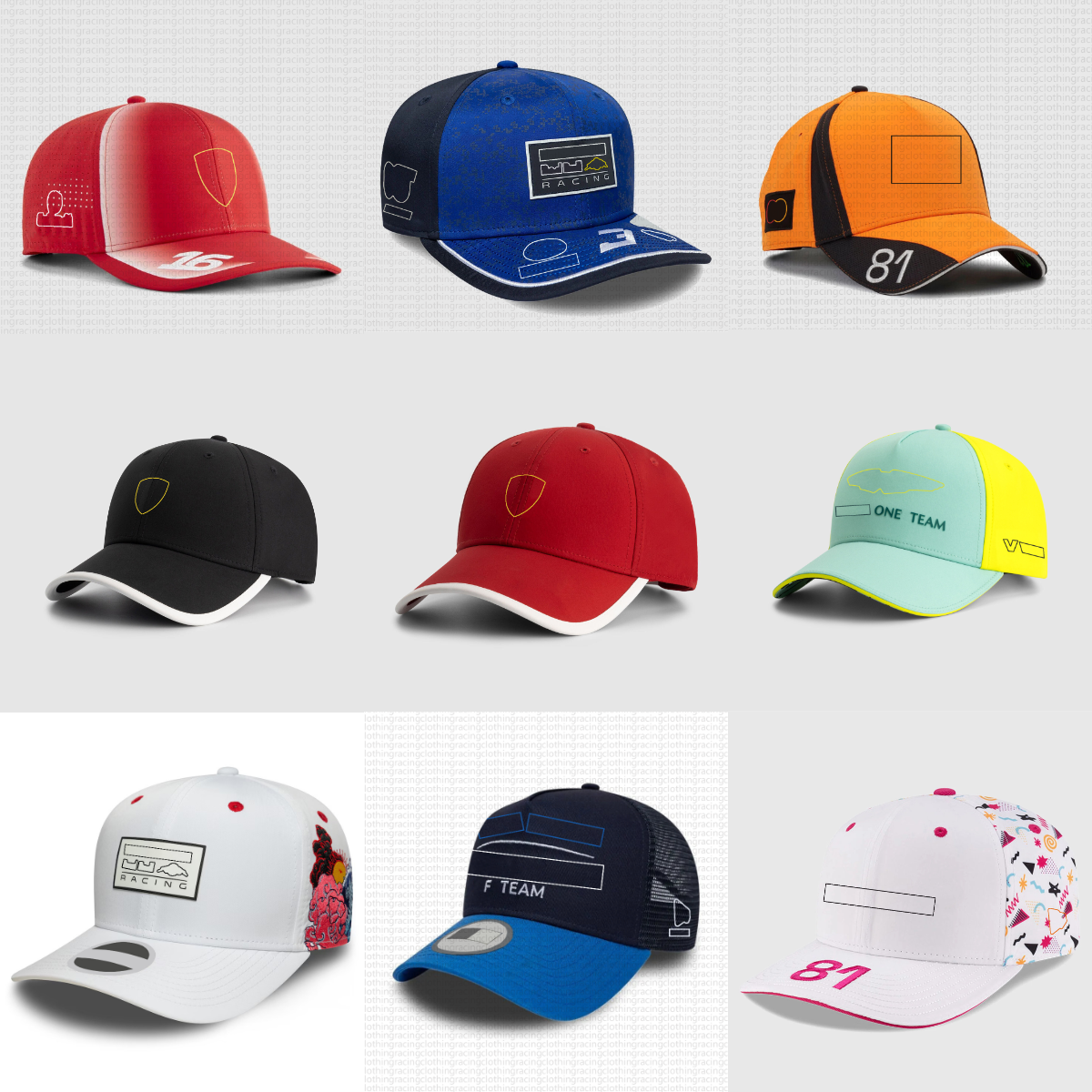 f1 hat 2026 formula one caps Special fashion embroidered print 6th 16th baseball cap outdoor sunshade f1 racing hat retro f1 classic team comfortabl