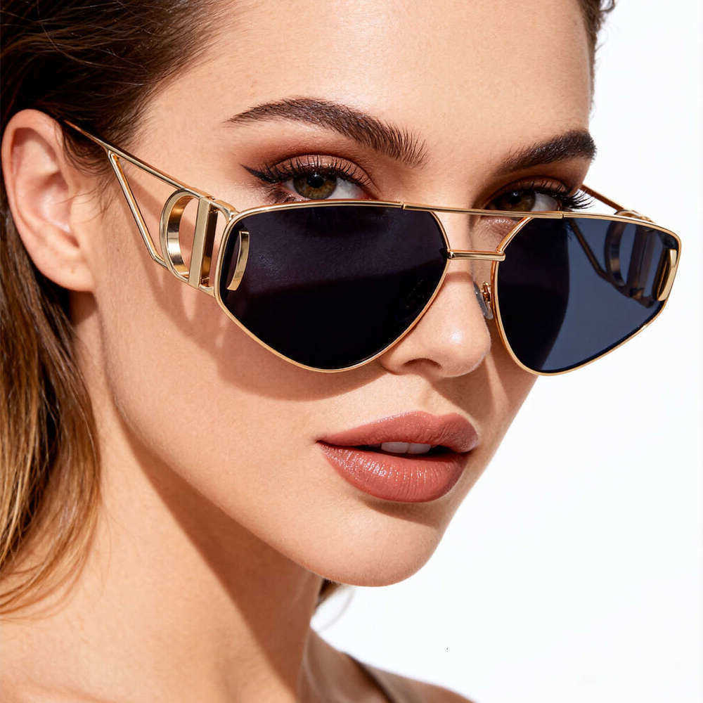 Polygonal Sunglasses Cat-Eye with UV Protection for Outdoor Street Wear Gift Quality Glasses For women S260701