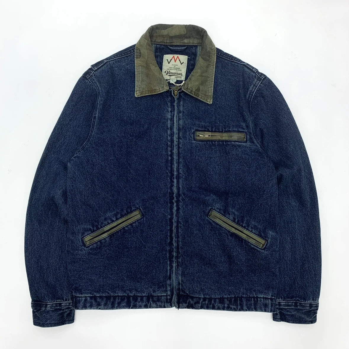 Heavy Duty Denim Jacket Men Cotton Washed Zipper Jeans Coat Retro Loose Short Cowboy Top 260630BJ