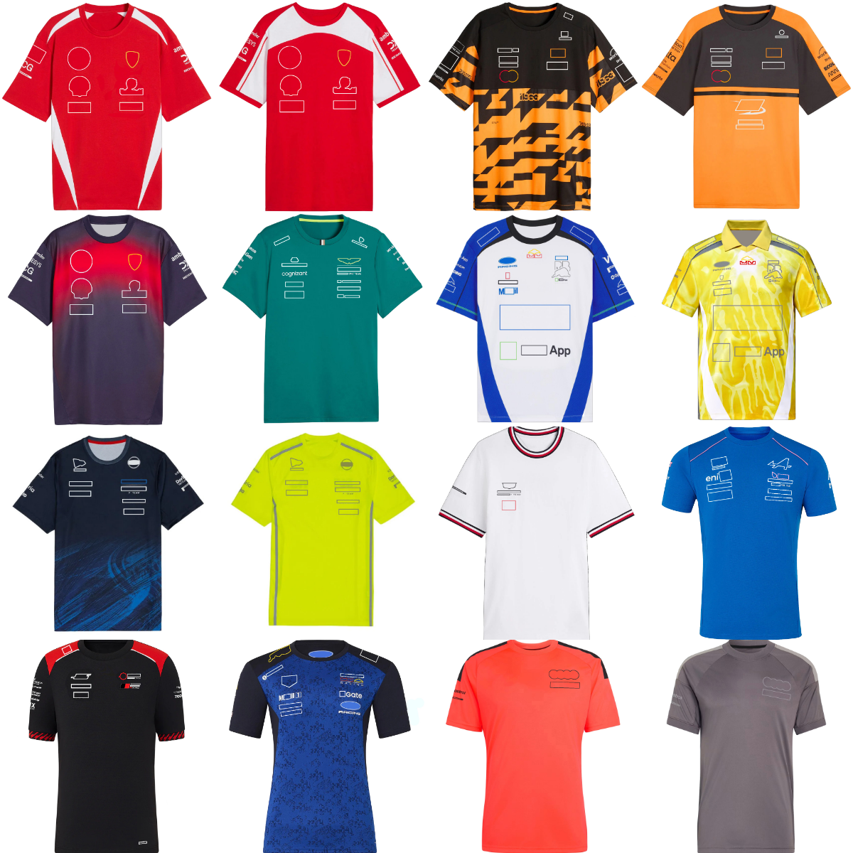 2026 F1 Team Driver T-shirt Mens Formula 1 Racing Replica Polo Shirt T-shirts Motorsport New Season Car Fans Jersey Unisex Tee