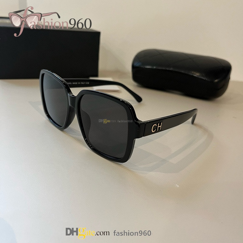 Luxury Designer Sunglasses Men Women Famous Brand Style Retro Rectangle Square Sun Glasses Wide Gold Metal Band with Box UV400 Gafas 5408