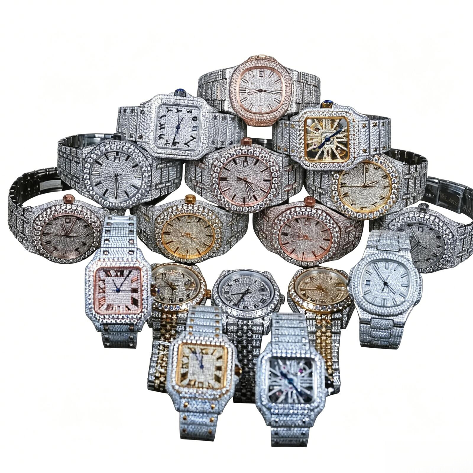Moissanite Watch Designer Luxury Mens Moissanite Iced Out Women Watches Men Diamond Montre Mossanite Watch Montre De Luxe High Quality Vvs Moissanit