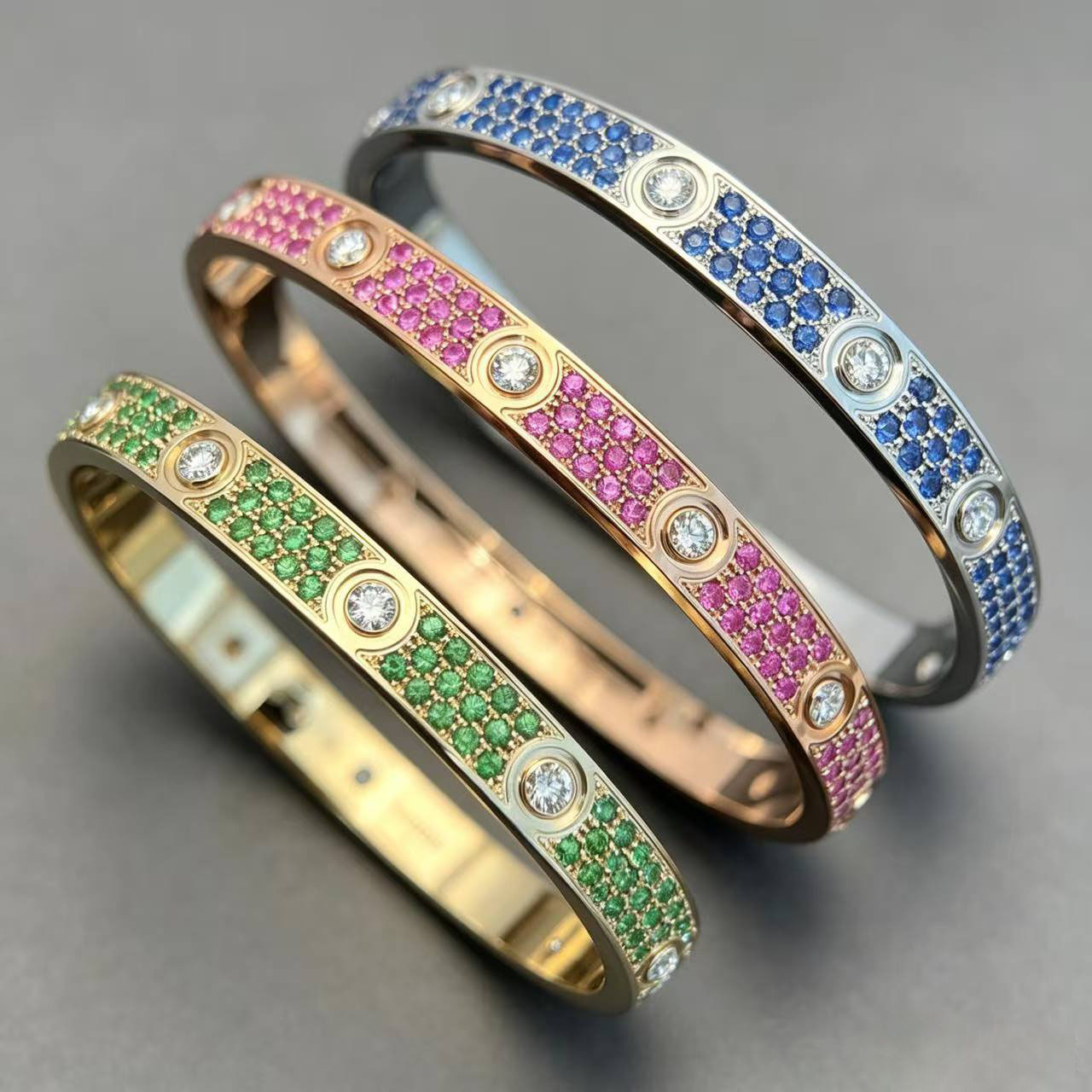 Classic Screw Bracelet High Quality Designer Bracelets Full Diamond Bracelets Titanium Steel gold Bangle Women designer couple Bracelets luxury Jewe