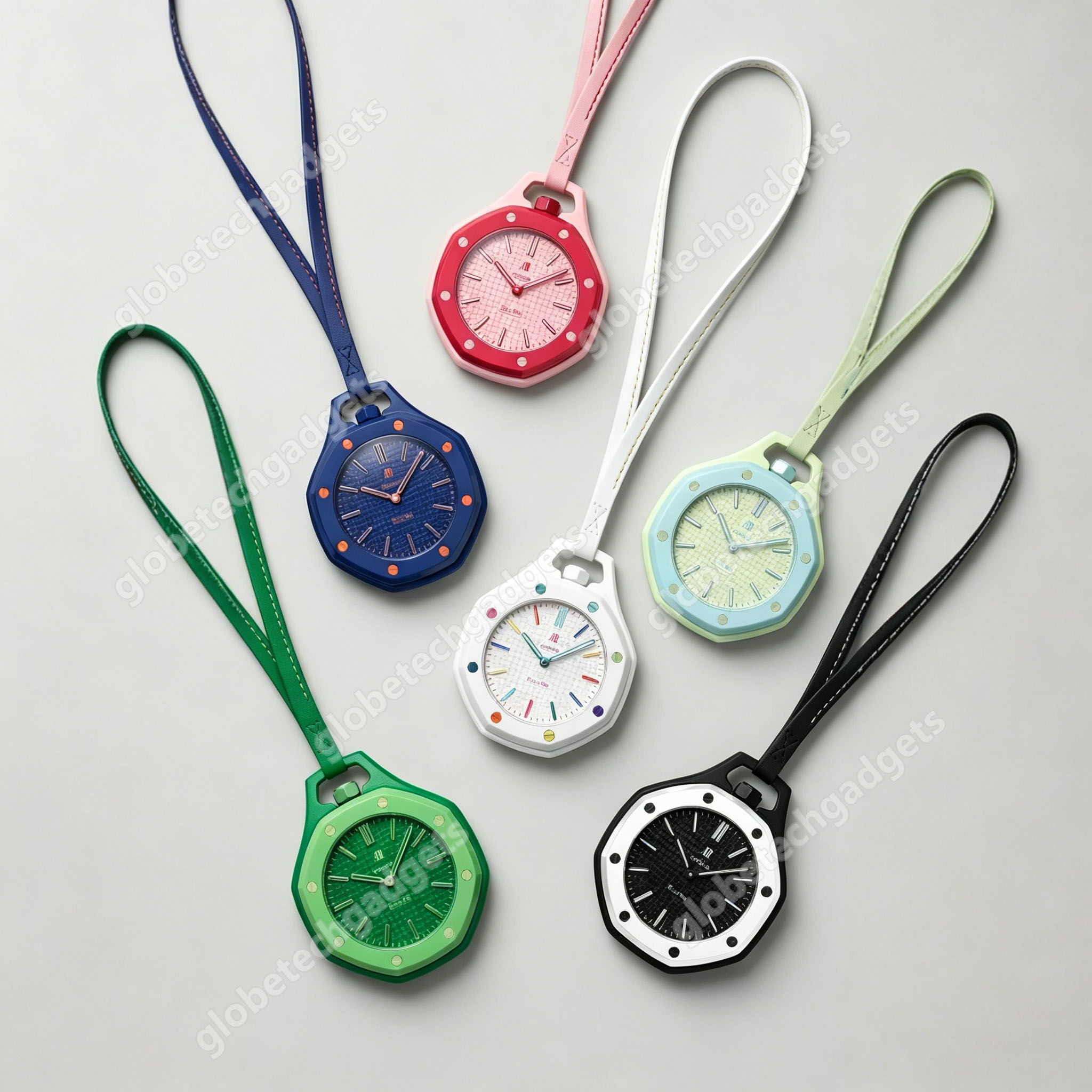 Montre mécanique à pendentif octogonal Montre de poche de créateur Montres de lune Montre Pop S Montre à quartz Cadran en céramique 8 couleurs Mo