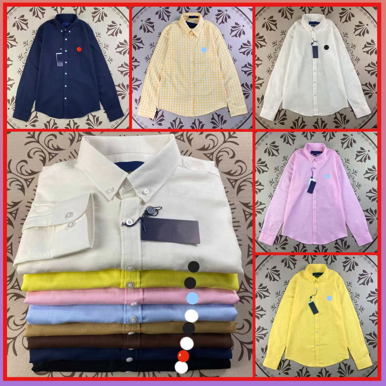 Designer Shirts Men Summer Breathable Linen Long Sleeve Shirts Vertical Blue White Stripe Lapel Collar Loose Casual Button Down Tops With Tiny Em