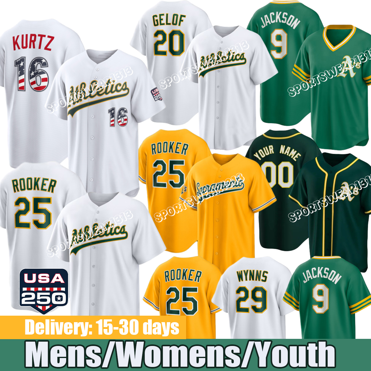 Oaklandcity Athletics Jersey Baseball Jerseys Brent Rooker Zack Gelof Mason Miller JJ Bleday Seth Brown city connect Jersey 2026 S-4XL-image-920867105