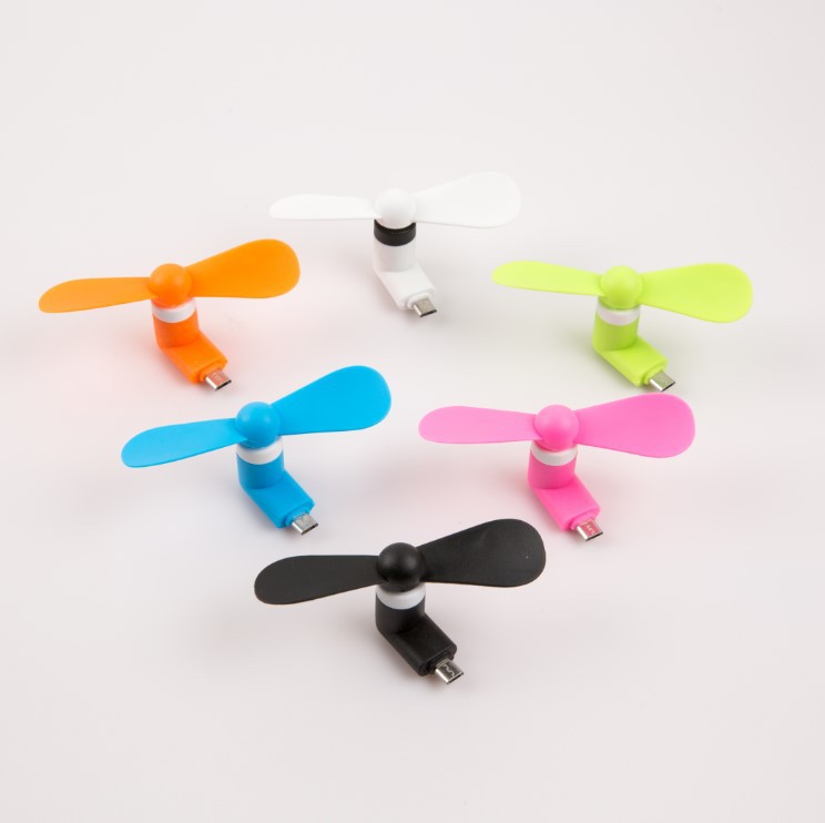Plug In Phone Mini Fan USB Plug Play Silent Portable Cooling Fan-image-1112993946