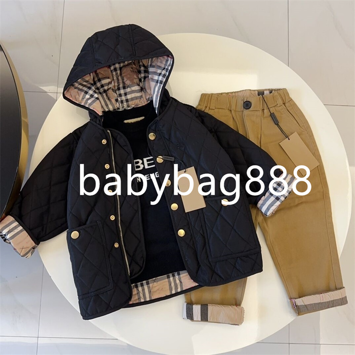Designer Hoodies Pants Suit Kids Clothes Sets Boys Toddler Hooded Tracksuits Children Girls Loose Pullovers sweatsuits size 90-160cm F5