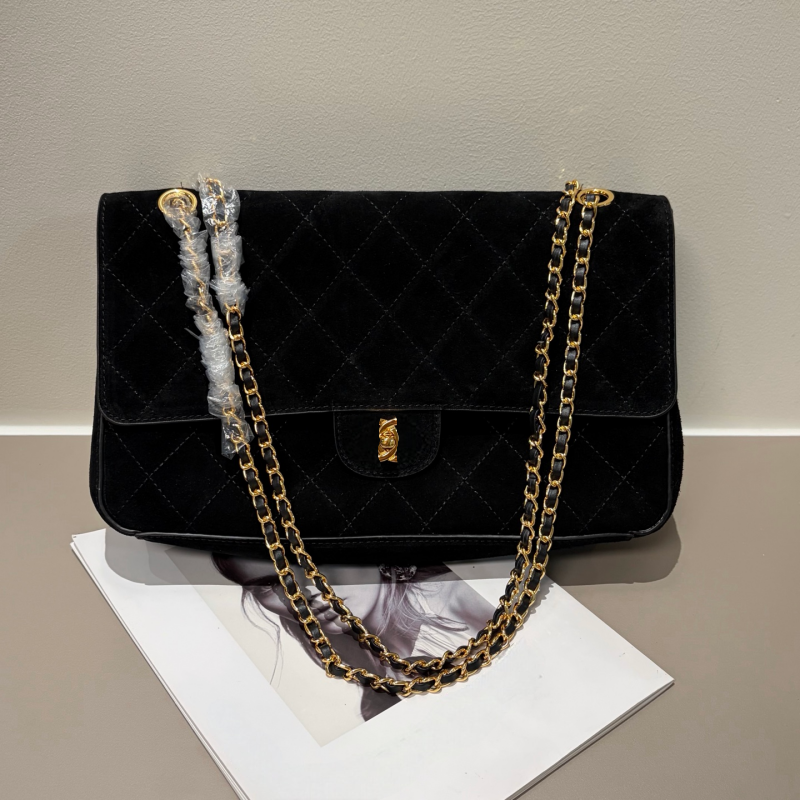 Designer Bag Luxury Handbags For Women Vintage Crossbody Shoulder Purses Large Flap Chain Bag Matte Top Layer Cowhide Multi Ways To Wear Double C