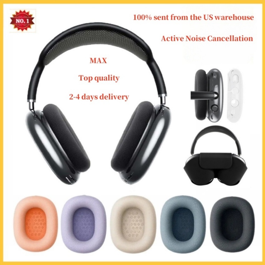 For Airpods Max 2 bluetooth earbuds Headphone Accessories Transparent TPU Solid Silicone Waterproof Protective case AirPod Maxs Headphones Headset c