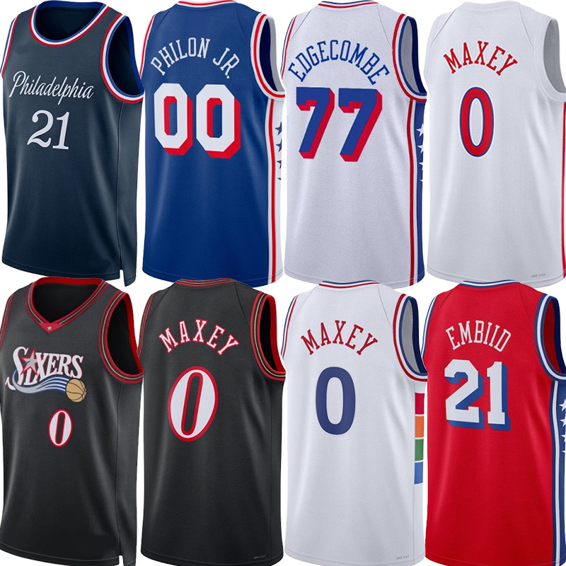 76eers City Basketball Jerseys Jaylen Brown Joel Embiid Tyrese Maxey VJ Edgecombe Labaron Philon Adem Bona Dean Wade Allen Iverson Classic Custom-image-945961273